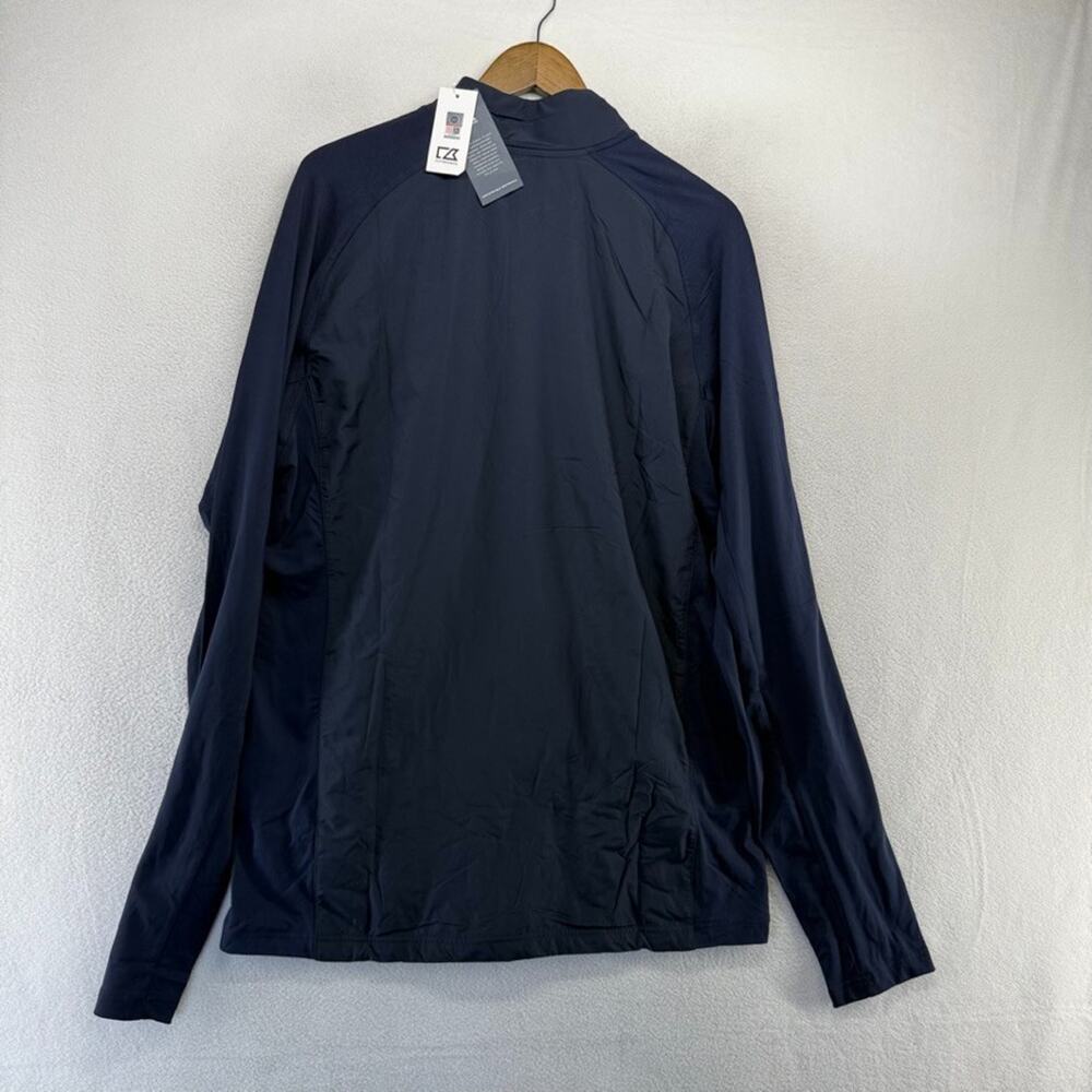 Ole Miss Jacket Men's Large Tall Blue Full Zip Performance Tech Rebels NEW - Picture 7 of 8